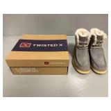 Twisted X 6-Inch Wedge Sole Boots WCAW002 Brushed Nickel Size 7M