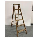 Rich Ladders Wooden 6 ft. Stepladder