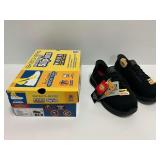 Skechers Work Hands Free Slip-ins Tilido-Ombray Black Composite Toe Shoes Size 10W