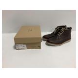 Clarks Collection Vargo Moc Brown Tumbler Leather Boots Size 9.5M with Original Box
