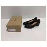 Clarks Loken Step Black Leather Women
