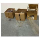 Assorted Clear Acrylic Retail Merchandising and Display Fixtures Lot