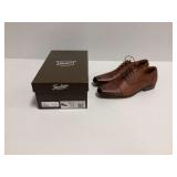 Florsheim Postino Cap Toe Cognac Leather Oxford Shoes Men Size 12 D with Box