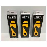 Lot of 3 Strive Active Orthotic Insoles Size Large US Men 10-11.5