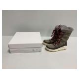 Vista Cecila Winter Boots Taupe Size 39M with Original Box