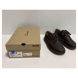 Clarks Nature 5 Lo Dark Brown Leather Shoes Size 12W with Box
