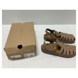 ASPORTUGUESAS Calix L Eco Nubuck Sand Sandals Size 40 / US 9.5-10 with Original Box