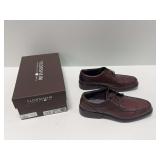 Florsheim Rally Moc Oxford Cognac Leather Shoes Size 11 D with Box