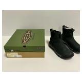 Keen Women Greta Chelsea WP Black Steel Grey Waterproof Boots Size 10 with Box