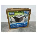 Blue Rhino Heat Square Outdoor Fire Pit in Box