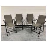 Four Seasons Courtyard Outdoor Stationary Chairs Set of  (4)