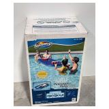 SwimWays Aquaria Pineapple Pong Float Blue Pool Lounge and Game