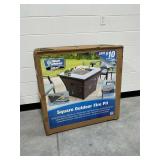 Blue Rhino Heat Square Outdoor Fire Pit in Box