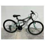 Ozone 500 Shock Force Mountain Bicycle... Gray and Green