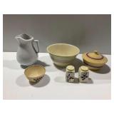 Pitcher, Bowls, and Salt and Pepper Shakers
