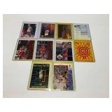 Michael Jordan Basketball Trading Cards with Protective Cases