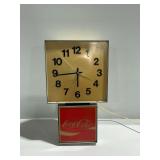 Coca-Cola Illuminated Electric Wall Clock and Sign...see description