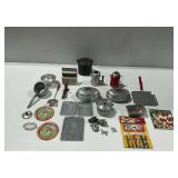 Vintage Toy Kitchenware and Cookware Group... some in original packaging