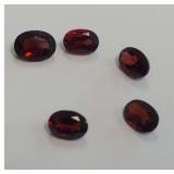 Faceted Pyrope Garnet Gemstones....5.00 carats