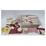 Collectible Kitchen Linens and Crocheted Textiles