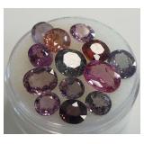 Faceted Gemstones in Various Colors