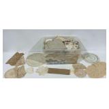 Embroidered Linens, Crocheted Work, Lace, and Other Vintage Linens ... see photos and description