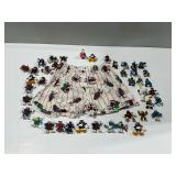 Group of California Raisins and Smurfs Figures with Holiday Theme Shorts Size M
