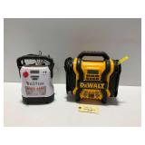 (2) Jump Starters Including Vector and DeWalt ... see description