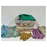 Textile Lot with Vintage Linens and Aprons