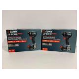 (2) Senix 20V Cordless 1/4 in. Impact Driver Kits