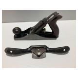 Kelley-How-Thomson Co. Hickory Woodworking Plane and No. 51 Spokeshave