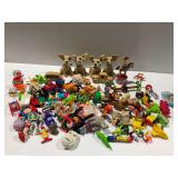 Assortment of Fast Food and Promotional Toy Figures