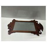 Wall Mirror with Wooden Scrollwork Frame