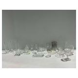 Assortment of Clear Glassware... Reamers, Candy Jar, Serving Dishes, and More