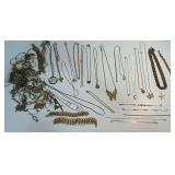 Costume Jewelry with Necklaces and Bracelets
