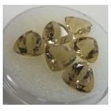 Trillion Cut Citrine Gemstones....7.00 carats
