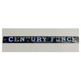 Century Fence Double Sided Porcelain Sign Waukesha Wisconsin