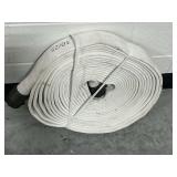 White Fire Hose with Metal Fittings