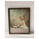 "Song of the Lark" Vintage Framed Print By Florence Lindsey