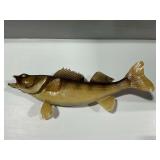 Taxidermy Walleye Fish Mount with Open Mouth