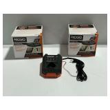 Ridgid 12V Battery Charger and (2) VF3400 Wet Dry Vac Filters