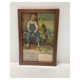 Framed Norman Price De Laval Advertising Print