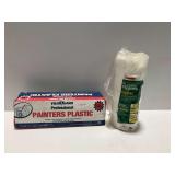 (2) Rolls of Plastic Sheeting and Painter Plastic