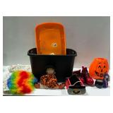 Halloween Decor and Adult Size Clown Costume