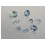 Faceted Aquamarine Gemstones....3.95 carats