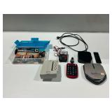 Electronics and Tech Accessories with Apple TV and Sony Discman