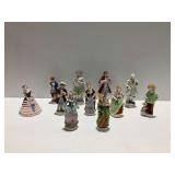(11) Porcelain Figurines Depicting Colonial Figures