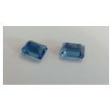 (2) Emerald Cut Topaz Gemstones.....4.00 carats