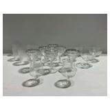Assortment of Clear Glassware