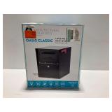 Architectural Mailboxes Oasis Classic Post Mount Black Mailbox... no key